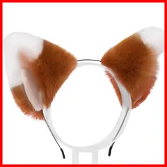 【特価商品】もふもふ耳 カチューシャ キツネ耳カチューシャ コスプレグッズ 変装 オオカミ耳 きつね耳 忘年会 仮装 ヘアアクセサリー 野球観戦 きつねの耳型 [harukita] ハロウィン 文化祭 可愛い イベント衣装