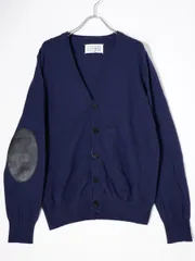 メゾンマルタンマルジェラ 14 定番エルボーパッチニットカーディガン 定価20万 マルジェラの定番。Maison Martin Margiela ⑭ エルボーパッチ