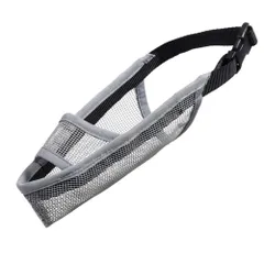 ☆ グレー ☆ XLサイズ ☆ 犬 口輪 pmydogm01 犬 口輪 マズル 犬の口輪 犬用口輪 マスク メッシュ ワンタッチ 通気性 飲める 食べれる 呼吸しやすい サイズ調整 体に優しい 無駄吠え 噛みつき 拾い食い防止 長頭種