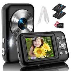 【送料無料】デジカメ デジタルカメラ Micro SDカード付属 首掛けストラップ付き 4400万画素 HD1080P録画 16倍ズーム 2.4インチIPSスクリーン ビデオ録画 Bofypoo ウェブカメラ 多機能カメラ 使いやすい 軽量 小型 子供の日 プ