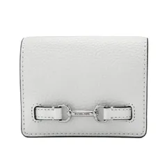 マイケルコース 二つ折り財布(札入れなし) MICHAEL KORS CARSON スモール ウォレット 35S5S2ZD5L OPTIC WHITE アウトレット レディース