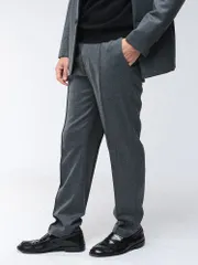 EMPORIO ARMANI (エンポリオアルマーニ) ストレッチウールツイル セットアップ パンツ スラックスのサムネイル