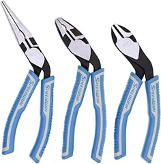 KLEINTOOLSのペンチとニッパー、GENTOSのヘッドライト-