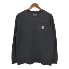 Carhartt カーハート 長袖ポケットＴシャツ ブラック (メンズ M) 中古 古着 T4375