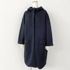57L2 S Max Mara エスマックスマーラ ボンディングコート ネイビー アウター 上着 羽織 ビーズのサムネイル