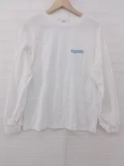 ◇ Discoat ディスコート プリント カジュアル 長袖 Tシャツ カットソー サイズM ホワイト ブルー レディース P  【1308040007614】のサムネイル