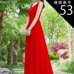 種類53：レッド/3XL ドレス 衣装 ワンピース パーティードレス パーティドレス 結婚式ドレス 二次会ドレス カラードレス 演奏会ドレス 演奏会用ドレス 発表会ドレス ステージドレス 舞台衣装 舞台ドレス フォーマルドレス キャバドレス キャバ ワンピ キ