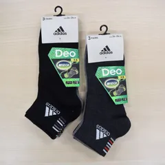 まとめ売り 靴下 お買い得６足セット adidas 24～26㎝ 消臭　12 ＜新品＞