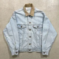 90年代 USA製 Levi's リーバイス 70517 0224 デニムジャケット 襟コーデュロイ メンズM相当 【SS2506】