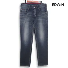 EDWIN エドウィン ER107L ジャージーズ♪ USED加工 ストレッチ テーパード デニム パンツ ジーンズ Sz.M レディース 日本製