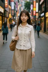 コサドベール ラウ フリル ブラウス 白(JPN)