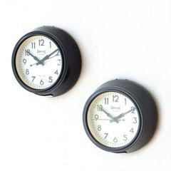 壁掛け時計 掛け時計 おしゃれ 丸 シンプル スタイリッシュ コンパクト スイープムーブメント スモールウォールクロック 2カラー