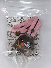 ☆新品未使用「送料込」色々取り付けられるお守りベル//鶴⑯//Chari-bura チャリブラ//r100