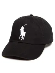 POLO RALPH LAUREN (ポロラルフローレン) コットン BIGポニー キャップ RL710673584 ブランド (ブラック)