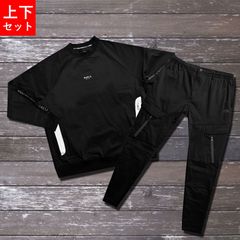 LUXE/R(ラグジュ) コットンナイロンモックネックセットアップ セットアップ メンズ 上下セット ジャージ スウェット