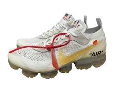 NIKE (ナイキ) ×OFF-WITEオフホワイト AIR VAPORMAX FLYKNIT エアヴェイパーマックス フライニット  ローカットスニーカー AA3831-100 27.5cm US9.5 オフホワイト メンズ/027