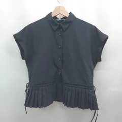 ◇ ⊂ ビームス ハート フリルデザイン - チュニックフリルデザインシャツ サイズ表記なし ネイビー系 レディース E  【1507160020439】