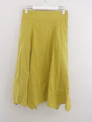 ◇ Mila Owen ミラ オーウェン ロング フレア スカート サイズ0 イエロー レディース P  【中古】 【1209200004057】