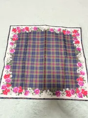 YSL イブサンローラン サンローラン　ハンカチ　スカーフ　バンダナ　フラワー　A1310