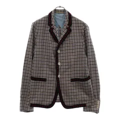 GUCCIグッチ 16SS スウェード切替コート 刺繍 GG柄 GGスプリーム