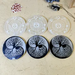 セレナイト♡プレート♡金の木No.1014