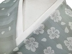 着物 羽織 コート 反物 正絹 未仕立て伝統工芸京友禅 さくら段暈し反物 青磁色 新品 c252r