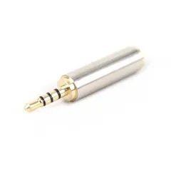 2.5 mmオス-3.5 mmメス オーディオ変換アダプター 金メッキ ミニプラグ-ステレオ超ミニプラグ[定形外郵便、送料無料]