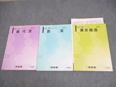 河合塾 現代文/漢文総合/古文 テキスト 2023 基礎シリーズ 計3冊 ☆ 030S0C