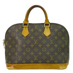 本物 ルイヴィトン LOUIS VUITTON LV 旧型 アルマ PM モノグラム ハンドバッグ ブラウン M51130 Alma ビトン バッグ 中古 【フォロー割】