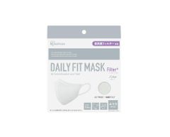 아이리스 오야마 입체 마스크 20장입 보통 사이즈 폭 약 12×높이 약 14 cm DAILY FIT MASK Filter+ 데일리 피트 필터 플러스 숨쉬기 쉬운 작은 얼굴 부드러운 이끈 3D 마스크 화이트 IRIS OHYAMA RN-H20SW