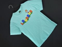 Laundry ランドリー ブロック ロゴ プリント Tシャツ sizeS/水色 ■◆ メンズ