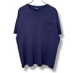 90s Ralph Lauren Plain Pocket T-Shirt 【M】 90年代 ラルフローレン ポケットTシャツ シングルステッチ 古着 ビンテージ ヴィンテージ 無地