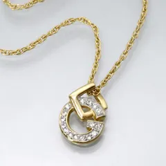 GIVENCHY Gロゴビジューネックレス（ゴールド）