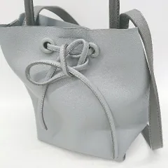 ◇ Φ ブランド不明 シンプル系 ハンド ショルダー バッグ グレー系 レディース E  【1507280014400】