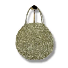 アンテプリマ　ANTEPRIMA ハンドバッグ　ラウンド型　サークル　シルバー　PVCワイヤー