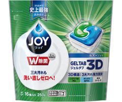 【5ケース(16個入×25袋)】 JOY ジェルタブ 16個入 2.4倍 食器用洗剤 ジェル W除菌 食洗機用
