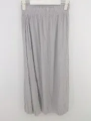 ◇ SENSE OF PLACE センスオブプレイス ウエストゴム ロング ギャザー スカート サイズF グレー レディース P  【1303310001569】