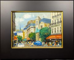カシワ「Paris Street」版画 パリ街景 直筆サイン 額装 #370 - メルカリ