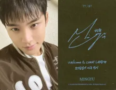 【中古】コレクションカード(男性) 77[スペシャル]：SEVENTEEN/ミンギュ(MINGYU)/裏面印刷サイン・メッセージ入り/「2024 SVT 8TH FAN MEETING ＜SEVENTEEN in CARAT LAND＞」トレーディングカード