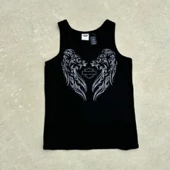 🏍️❤️‍🔥ℌ𝔞𝔯𝔩𝔢𝔶-𝔇𝔞𝔳𝔦𝔡𝔰𝔬𝔫❤️‍🔥🏍️ グランジ　フェアリーグランジ　個性的　トライバル　ハーレーダビッドソン  アメリカ製　タンクトップ　ヴィンテージ/古着