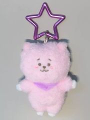 [중고] 봉제인형 마스코트·봉제인형 배지 RJ(진) 핑크 플래쉬 키 마스코트 [BT21]