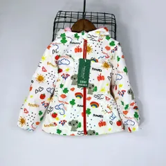 ☆ Cタイプ×フリース裏地 ☆ 130cm ☆ キッズウィンドブレーカー 撥水 ykmeanbear6323 ウィンドブレーカー 女の子 上着 ジャンパー ジャンバー アウター ジャケット ブルゾン マウンテンパーカー ジップパーカー ジップアップ おしゃれ