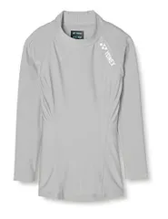 【新品・5営業日で発送】YONEX ヨネックス ジュニアハイネックナガソデシャツ (STBF1015J) 色 : シルバー サイズ : J140 