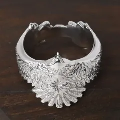 SAAD サード リング イーグル シルバー925 美品 良品 SAAD サード イーグルリング 打込み太陽神 シルバー925