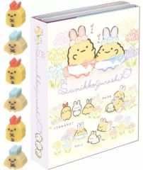[중고] 노트 메모장 신비한 토끼의 주먹밥 테마 (배표지 퍼플) 파타 2 파타 메모 [스미코 구라시]