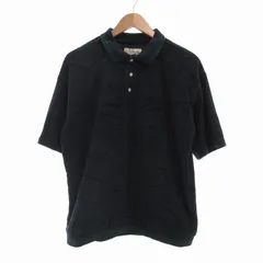 ザダファーオブセントジョージ THE DUFFER OF ST. GEORGE 美品 ポロシャツ パイル地 半袖 M 紺 ネイビー /UO ■GY39のサムネイル