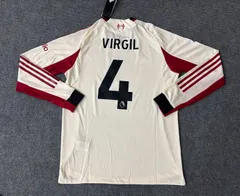 25-26リヴァプール ファンダイク4番 ユニフォーム   サッカー・フットサル  シャツ 長袖