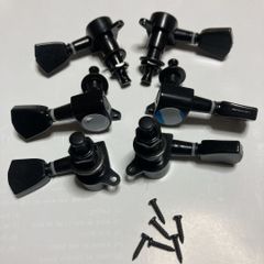 3対3ペグ キーストーンタイプノブ 黒 ブラック