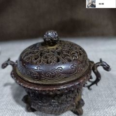 香炉 心経香炉 寺 仏堂 礼仏 線香炉 供養炉 工芸品 置物 - メルカリ