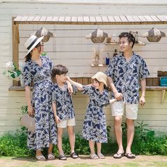 親子 ペアルック 親子 コーデ アロハシャツ メンズ 親子ペア 水着 アロハシャツ お揃い 親子コーデ 親子ペア 家族ペアルック 親子お揃い  パパ  メンズ シャツ 半袖 キッズ 子供服 旅行lianke03